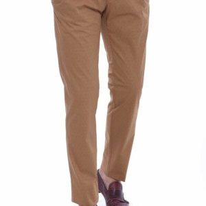 5 Pockets Light Brown Men Pants
