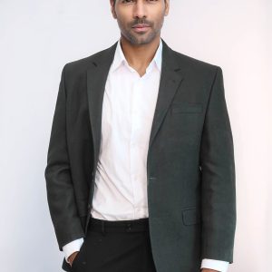 4 Drop Cachet Dark Green Men Blazer