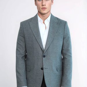 Plain Slim Fit Sport Grey Men Blazer