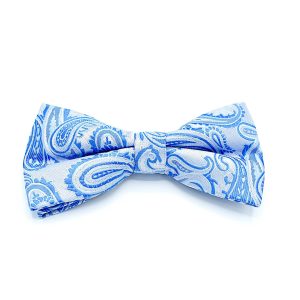 Bow Tie - Baby Blue Paisley
