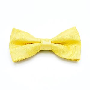 Bow Tie Yellow Collection - Yellow Paisley