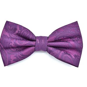 Bow Tie Purple Collection - Pastel Purple Paisley