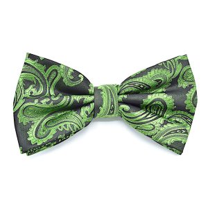 Bow Tie Green Collection - Shamrock Green Paisley
