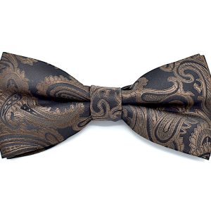 Bow Tie - Dark Brown Paisley