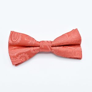 Solid Orange - Coral Paisley