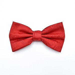 Bow Tie Red Collection - Bright Red Paisley