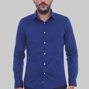 Indigo Blue Slim Fit Men's Shirt