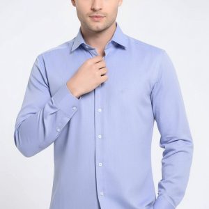 Oxford Patterned Blue Shirt
