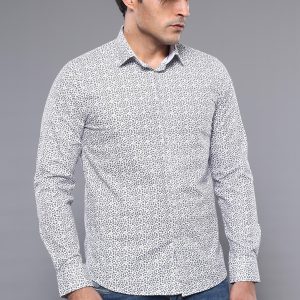 Slim Fit Patterned Shirt