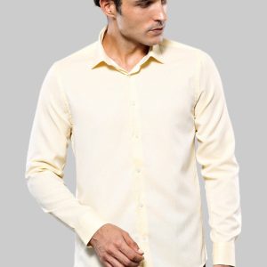 Patterned Yellow Casual Shirt