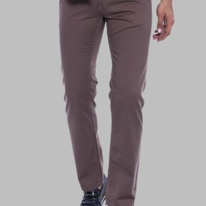 Flap Pockets Cotton Plain Men Pants