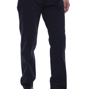 Suede Plain Covered Pocket Black Men Pants