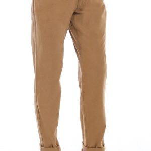 Pocket Flap Suede Tan Pants