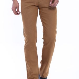 Canvas Pockets Cotton Tan Men Pants