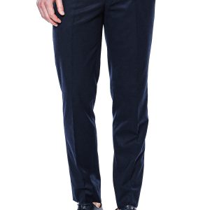 Plain Navy Blue Men Trousers
