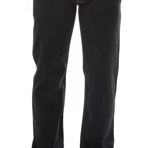 Slim Fit Straight Cut Washed Anthracite Men Trousers