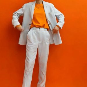 Trendy Light Weight Linen Pant Suit Set