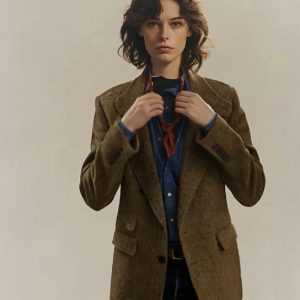 Women Or Unisex Classic Herringbone Blazer