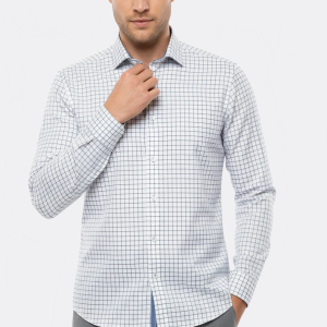 Plaid Blue Men's Shirt