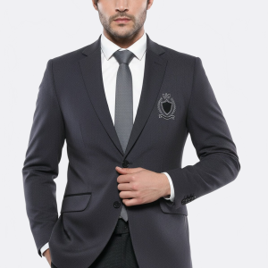 Pocket Flap Rigging Velvet Grey Jacket