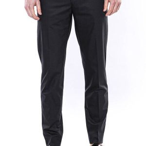 Plain Anthracite Men Pants