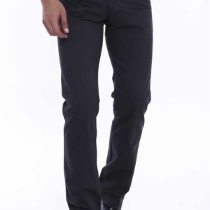 Suede Cotton Plain Anthracite Men Pants